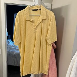 Travis Mathew Light Yellow Polo Shirt